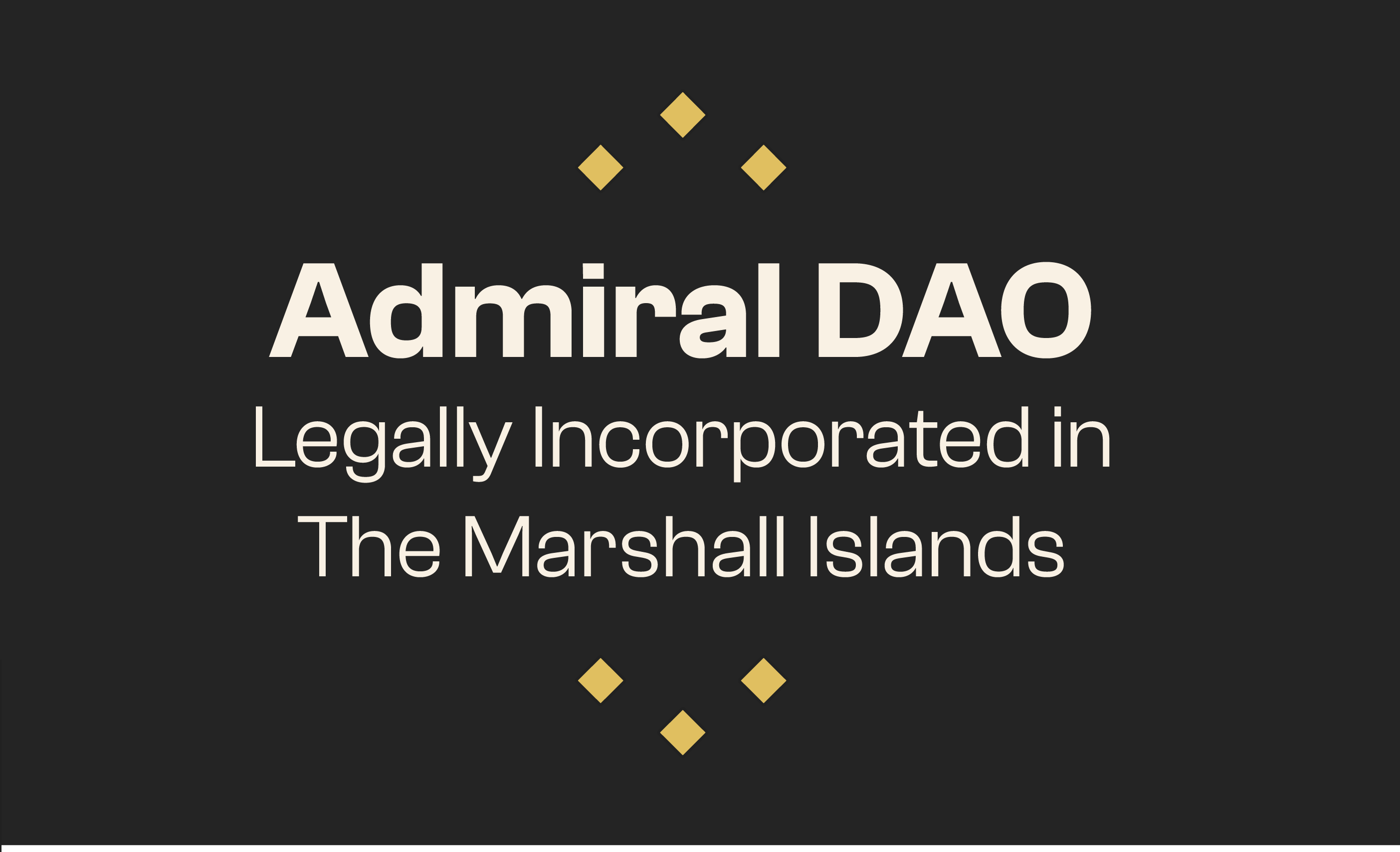 Shipyards Admiral Dao” Is Now Legally Incorporated In The Marshall Islands